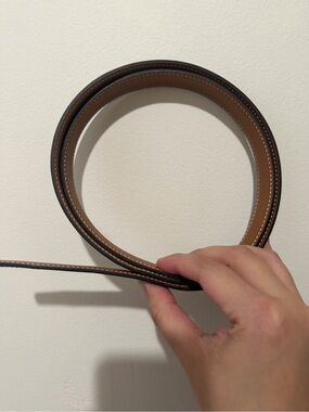 Hermes belt 24 mm in black and brown reversible (authentic)
